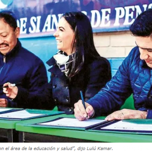 Firma Convenio Gas Total y Rotarios